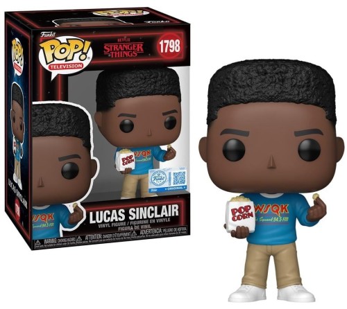 Funko POP! STRANGER THINGS TV 1798 Lucas Sinclair with Popcorn