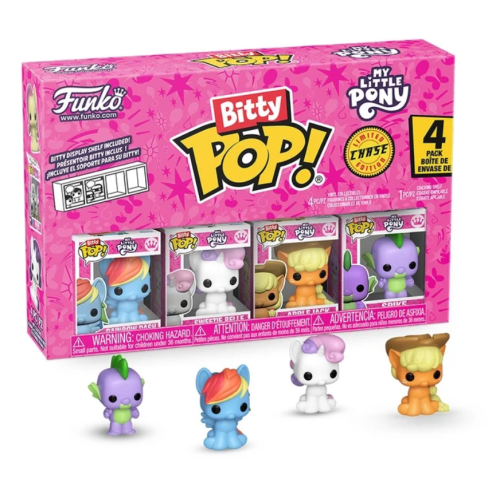 Funko Pop! MY LITTLE PONNY Bitty 4 Pack 2.5cm Rainbow Dash with Chase