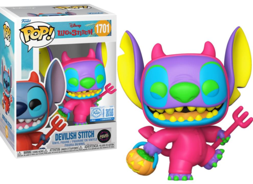 Funko POP! LILO & STITCH Disney 1701 Stitch as Devil Chase