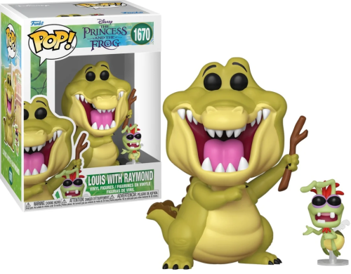 Funko POP! PRINCESS AND THE FROG  & Buddy 1670 Louis with Raymond