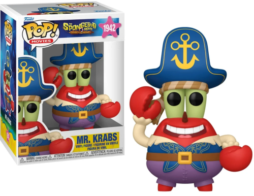 Funko POP! THE SPONGEBOB MOVIE Movies 1942 Mr. Krabs (Pirate)