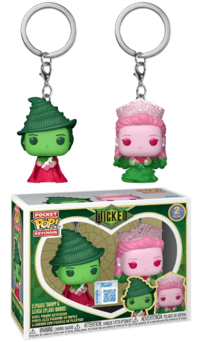 Funko POP! WICKED Figurki Breloczki Glinda & Elphaba (Ombre)