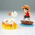 ONE PIECE - Luffy & Going Merry - WCF Log Stories Figurka 8cm