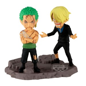 ONE PIECE - Roronoa Zoro & Sanji - Figurka WCF Log Stories 8cm