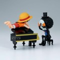 ONE PIECE - Luffy & Brook - Figurka WCF Log Stories 8cm