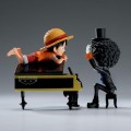 ONE PIECE - Luffy & Brook - Figurka WCF Log Stories 8cm