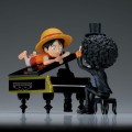 ONE PIECE - Luffy & Brook - Figurka WCF Log Stories 8cm