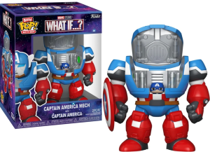 Funko POP! MARVEL Bitty Bots Captain America Mech with Cap