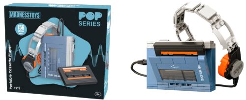 POP SERIES Construction Kit 1979 Walkman Cassette Player 156pc klocki