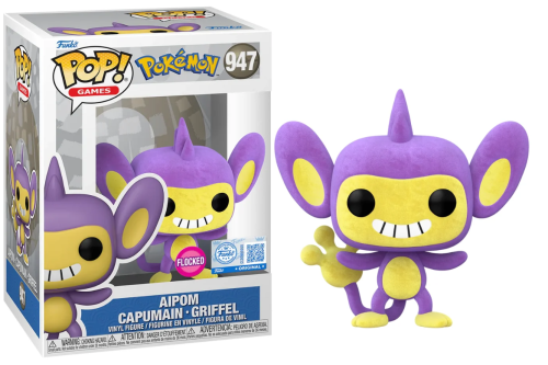 Funko POP! POKEMON Games 947 Aipom (Flocked)