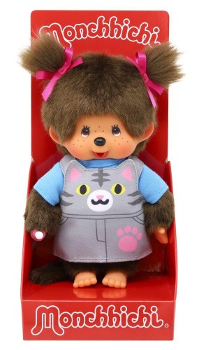 MONCHHICHI Cat Overalls Pluszak Maskotka 20cm