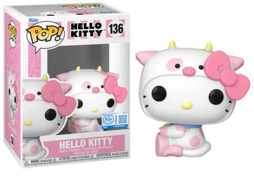 Funko POP! HELLO KITTY Sanrio 136 Hello Kitty in cow cosplay