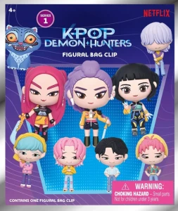 K-POP Demon Hunters - Seria 1 - 3D Foam Bag Clip Monogram Figurka Breloczek