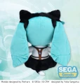 Hatsune Miku  Maskotka Pluszakl Project Diva Arcade Future Tone Fuwa Petit Plush Figure Kitty Cat LL 30 cm