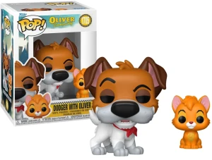 Funko POP! OLIVER & COMPANY & Buddy 1705 Dodger with Olive