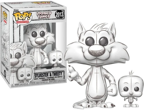 Funko POP! LOONEY TUNES & Buddy 2013 Sylvester & Tweety (Sketched Deco)