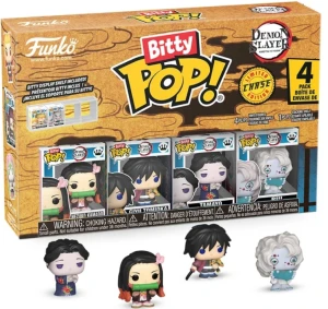 Funko Pop! DEMON SLAYER Bitty 4 Pack 2.5cm Nezuko Giyu  Tamayo Rui