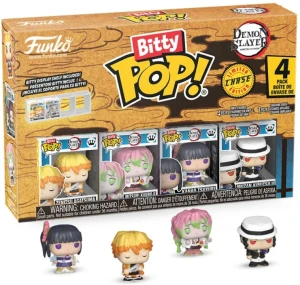 Funko Pop! DEMON SLAYER Bitty 4 Pack 2.5cm Zenitsu Mitsuri Muzan Kanao