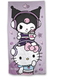 HELLO KITTY Ręcznik plażowy Hello Kitty & Kuromi Beach Towel 70x140cm