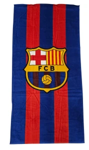 F.C Barcelona ręcznik plażowy duży logo Lamine Yamal Lewandowski