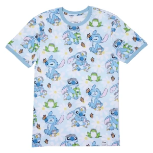 LILO AND STITCH - Springtime Stitch - T-Shirt Unisex Loungefly (XL)