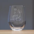 MY NEIGHBOR TOTORO - Totoro & White clover - Engraved glass 325ml