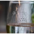 MY NEIGHBOR TOTORO - Totoro & White clover - Engraved glass 325ml