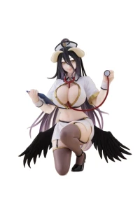 Overlord PVC Statue Desktop Cute Albedo Nurse Ver. Renewal 13 cm Figurka