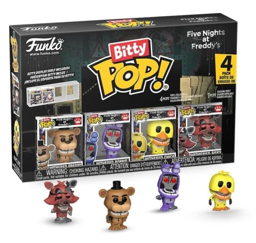 FIVE NIGHTS AT FREDDY'S - Bitty Pop 4 Pack 2.5cm - Withered