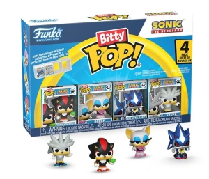 SONIC - Bitty Pop 4 Pack 2.5cm - Shadow
