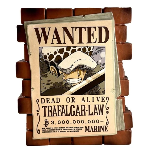 ONE PIECE - Law "Wanted" - Money Box PVC 16cm