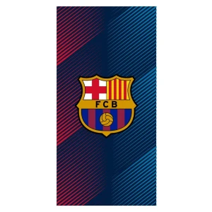 F.C Barcelona ręcznik plażowy duży logo Lamine Yamal Lewandowski bawełna
