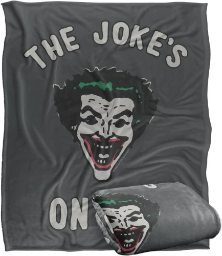 BATMAN JOKER DC COMICS Silky Touch super miękki koc narzuta 152 x 127 cm