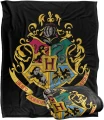HARRY POTTER Silky Touch super miękki koc narzuta, 152 x 127 cm Herby