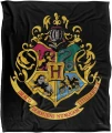 HARRY POTTER Silky Touch super miękki koc narzuta, 152 x 127 cm Herby