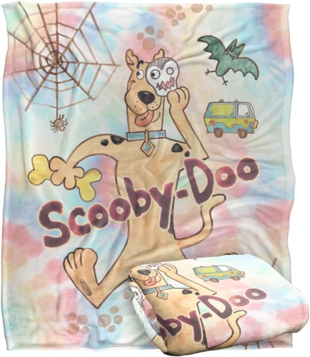 SCOOBY DOO! Silky Touch super miękki koc narzuta, 152 x 127 cm