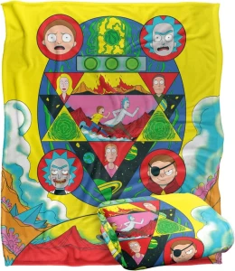RICK AND MORTY Silky Touch super miękki koc narzut
