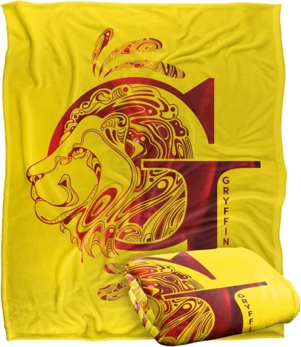 HARRY POTTER Silky Touch super miękki koc narzut gryffindor HERB