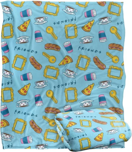 FRIENDS Silky Touch super miękki koc narzuta PRZYJACIELE