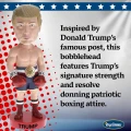 Figurka Donald Trump Boxer Never Surrender USA Gadżet