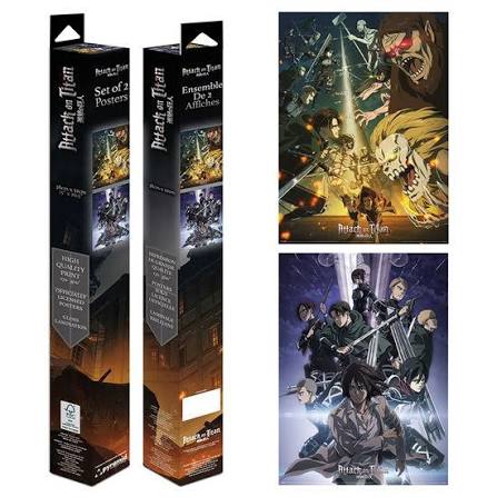 ATTACK ON TITAN - Final Season - 2 Posters 52 x 38cm Set 2 plakaty