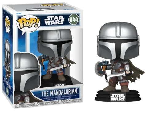 Funko POP! MANDALORIAN & GROGU Star Wars 844 The Mandalorian Dual Wield