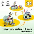 LEGO Creator 3w1 31392 Dekoracyjny Fortepian z Kotem Gramofon Boombox