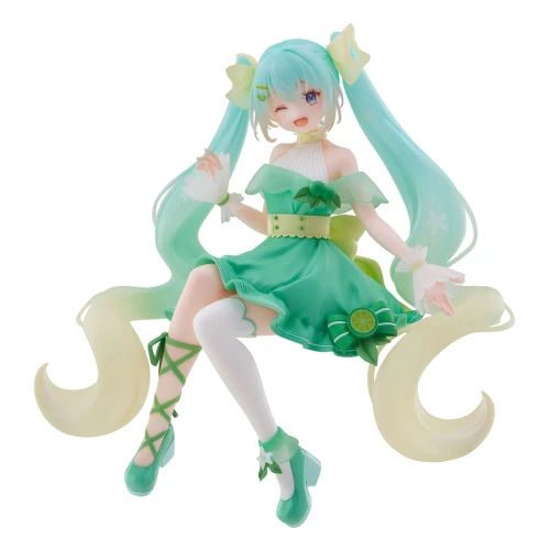 Hatsune Miku Noodle Stopper PVC Statue Hatsune Miku Lime Ver. 14cm Figurka