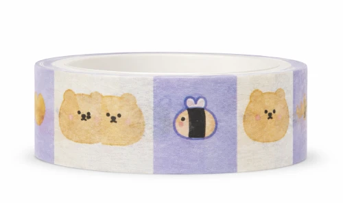 Taśma prezentowa Kawaii Japonia Jedna sztuka w ciemno pieski i kotki prezent