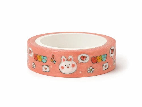 Taśma prezentowa Kawaii Japonia Jedna sztuka w ciemno pieski i kotki prezent
