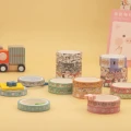 Taśma prezentowa Kawaii Japonia Jedna sztuka w ciemno pieski i kotki prezent