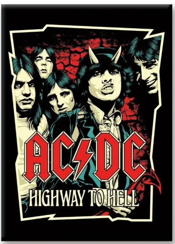 AC/DC - Highway To Hell - Magnet 6.3x8.9cm Magnes