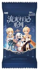 Genshin Impact Karty Trading Card Game – Journey of Light (1 saszetka, wersja chińska)