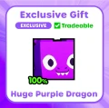 Pet Simulator Huge Pets Plush Purple 1 Dragon 30x30x28cm Pluszam maskotka